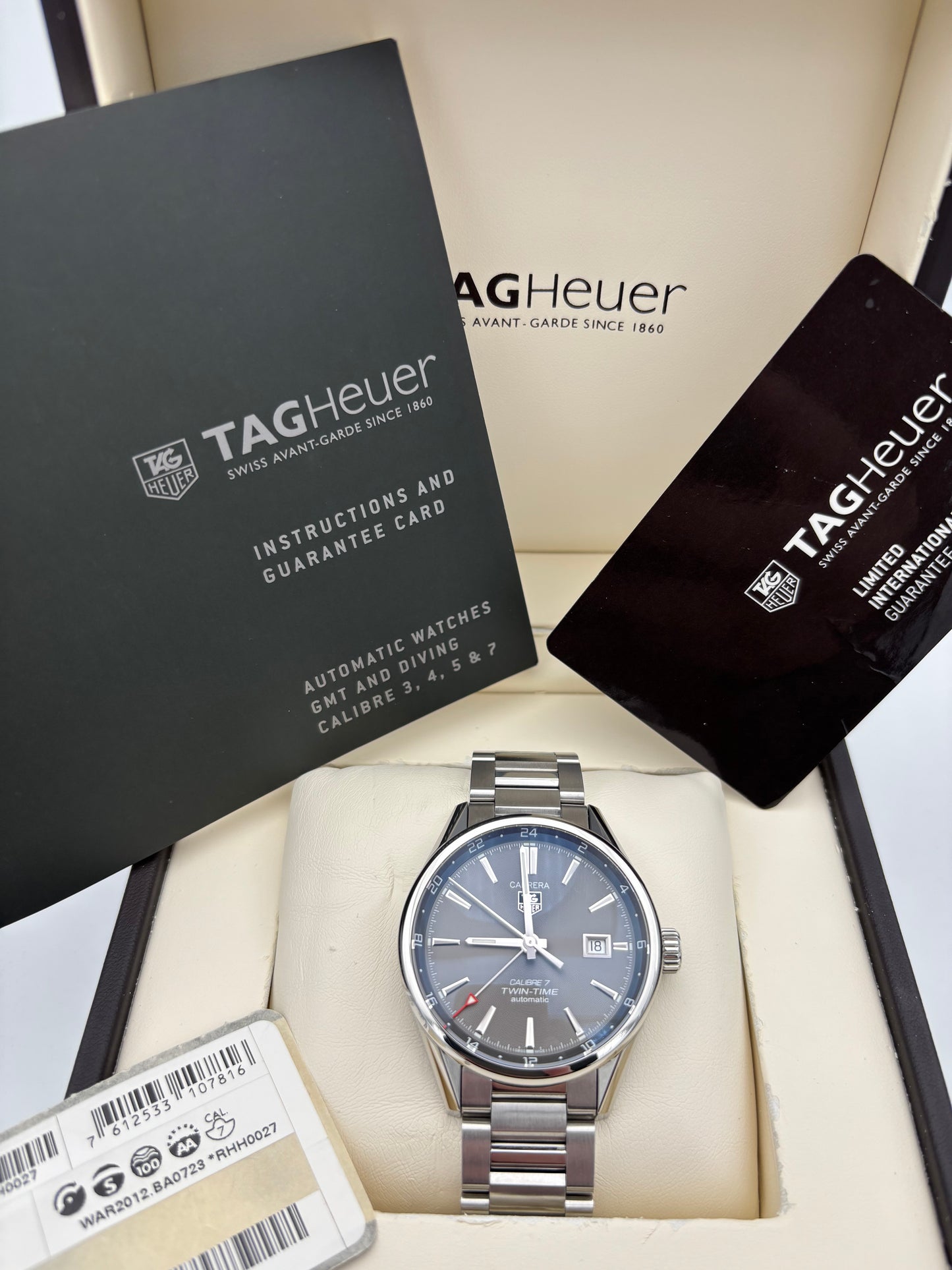 TAG Heuer Carrera Calibre 7, GMT, DATE, TOP ZUSTAND, FULL-SET