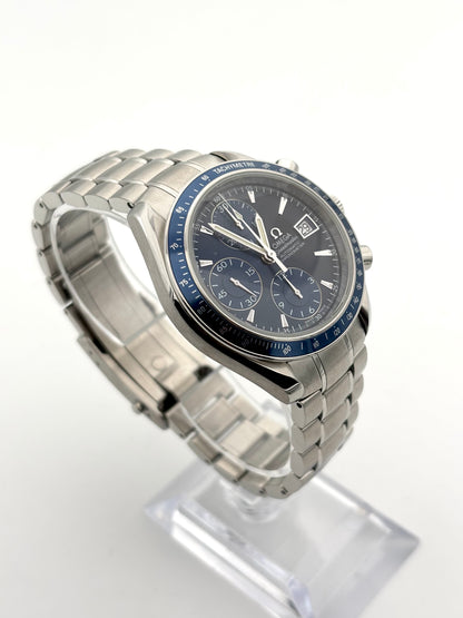 Omega Speedmaster Date, FULL-SET, BLUE, 2012, TOP ZUSTAND